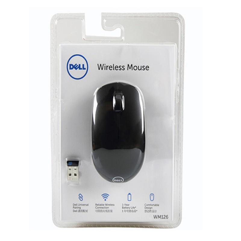 

Dell Wm126 Wireless Desktop Computer Office Power-saving Black Mouse