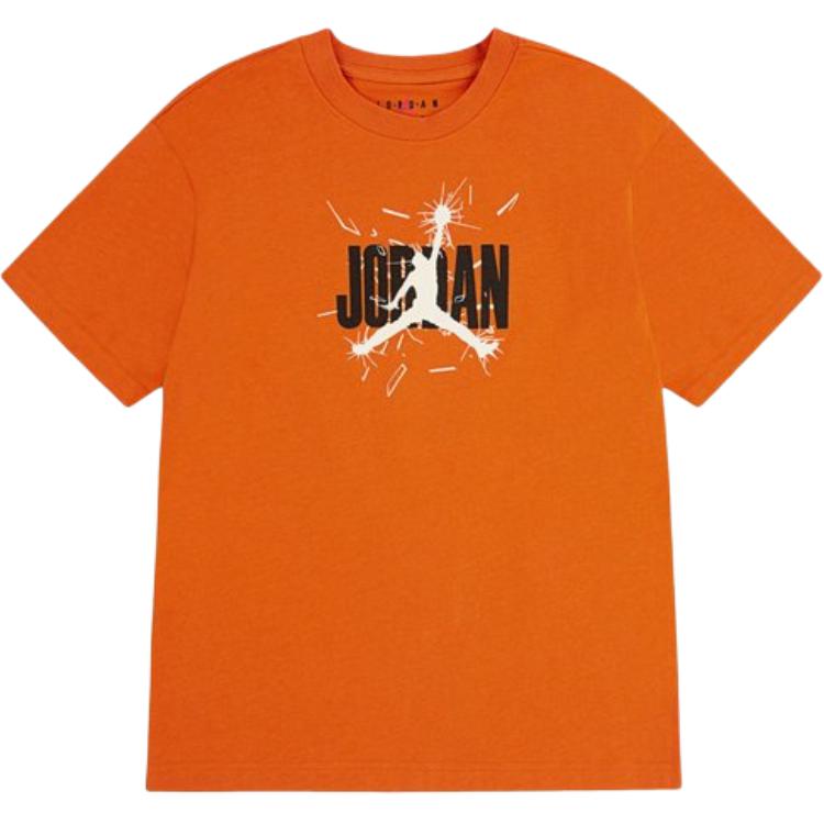 Jordan T-Shirt Short Sleeve Letter Round Neck Kids tops 95F059-N4V M