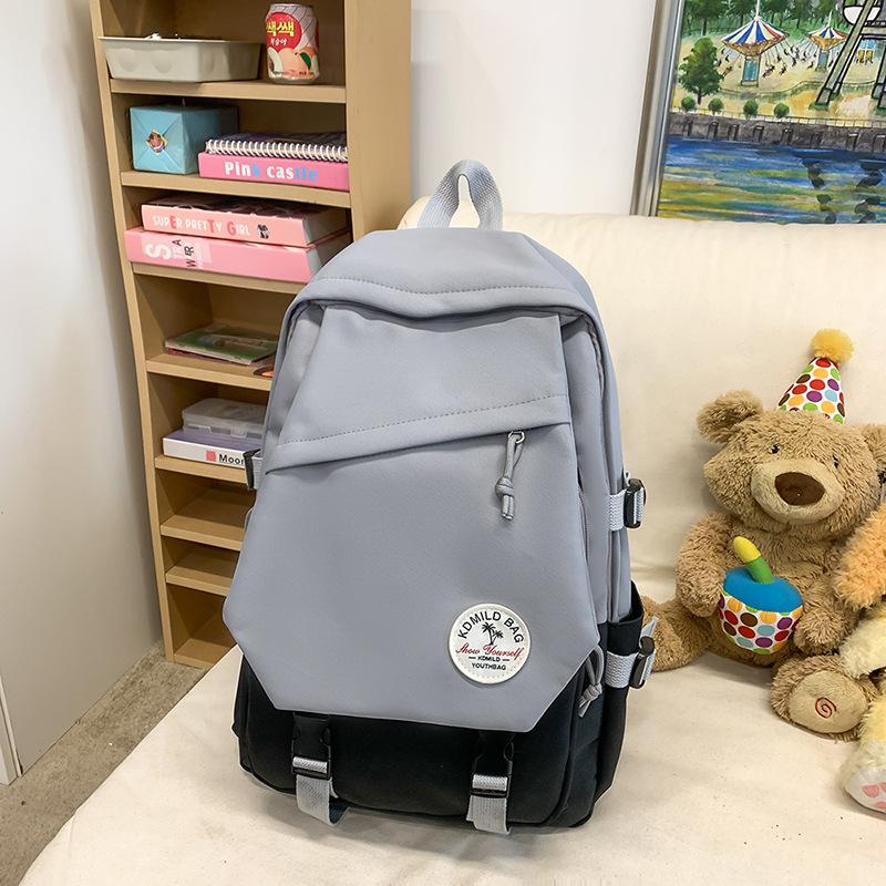 

Простые Рюкзаки большой вместимости и высокой ценности для студентов колледжей, Дорожные компьютерные сумки для учениц старших классов, Нишевые рюкзаки в стиле харадзюку.