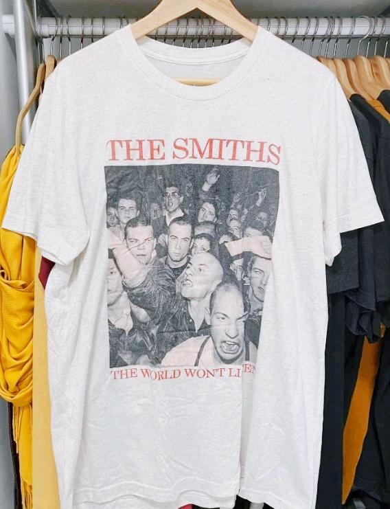 Rare The Smiths T-shirt Morrissey Hardcore Punk Indie Rock Band white Graphic Short Sleeve Shirt Unisex Men Women Summer Tops