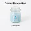 90g Serene Cotton Duftkerze in farbigem Glasbehälter mit Deckel – Doppelter Nutzen für Stimmung & Heimdekoration
