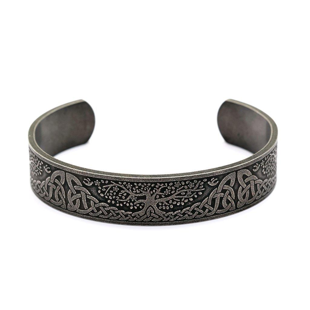 Viking Stainless Steel Old Bracelet Vintage Viking Totem C-Bracelet