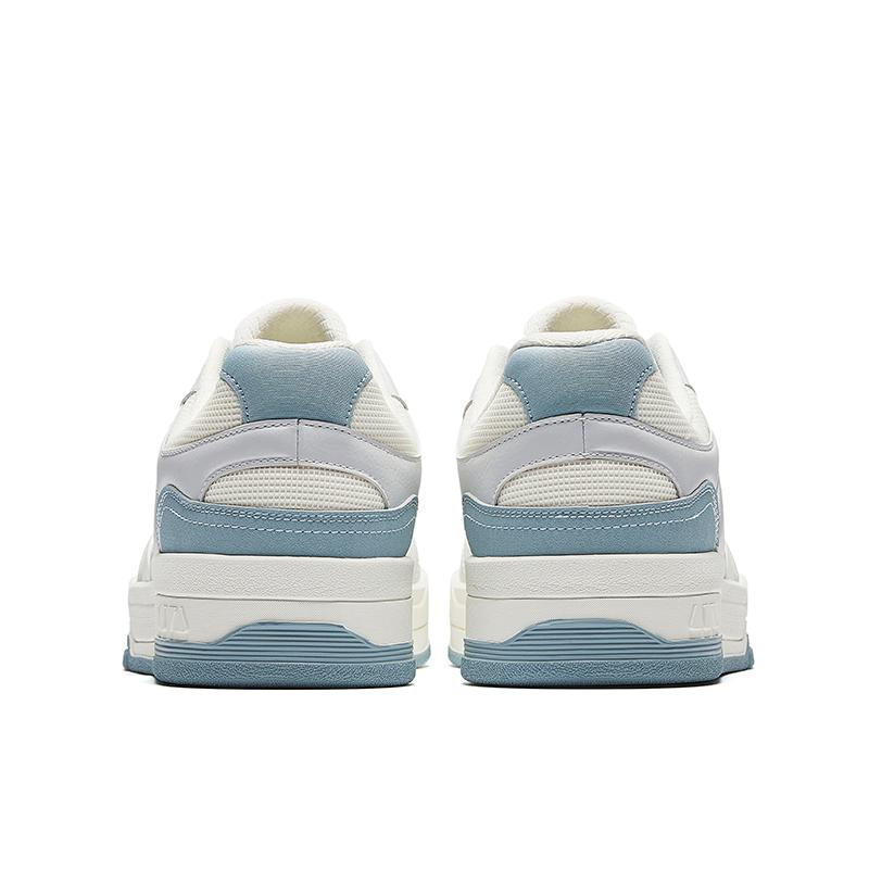 Anta Cyber Trendy Retro American Street High-Top Lightweight Breathable Non-Slip Low-Top Skate Shoes Men Sneakers White Gray Blue 912538012-2