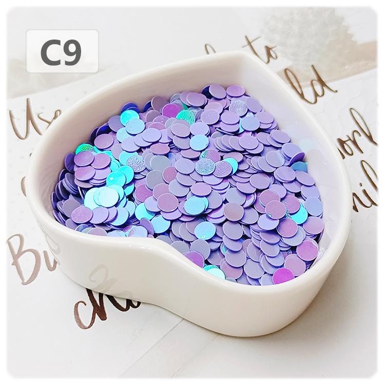 Yaleduo Glitter-Filled Beaded Cup Sequins - 5mm PVC Sheet for DIY Jewelry