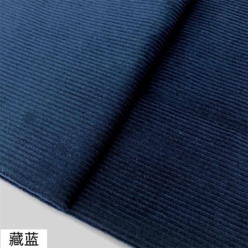 Pure Cotton Corduroy Fabric Medium Striped By The Meter for Clothes Dresses Pants Coats Sewing Cloth Soft Breathabe White Blue