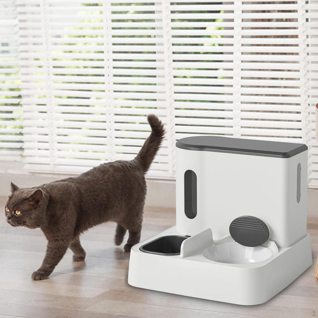 Automatic Cat Feeder 1L Drinker 2.8L 2 In 1 Design Feeding Station and Water