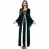 Halloween Greek Court Princess and Queen Costumes, Retro European Royal Drama Stage Costumes