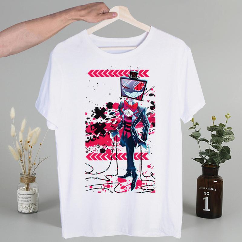 Hazbin Hotels Alastor Men's Tshirt Cute Printing Shirt Mens Fashion T-Shirt for Men Casual Tops Short Sleeve Shirt