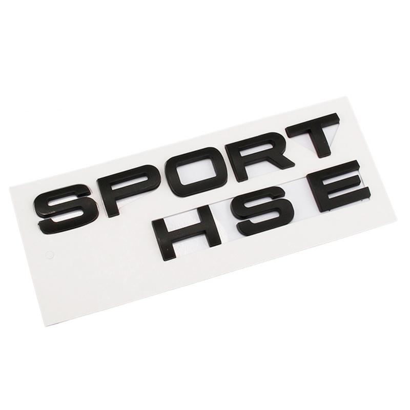 1Pc 3D ABS Logo Sport HSE Emblem Letters Car Trunk Badge For Land Rover Range Rover L320 Discovery Sport HSE Sticker Accessories