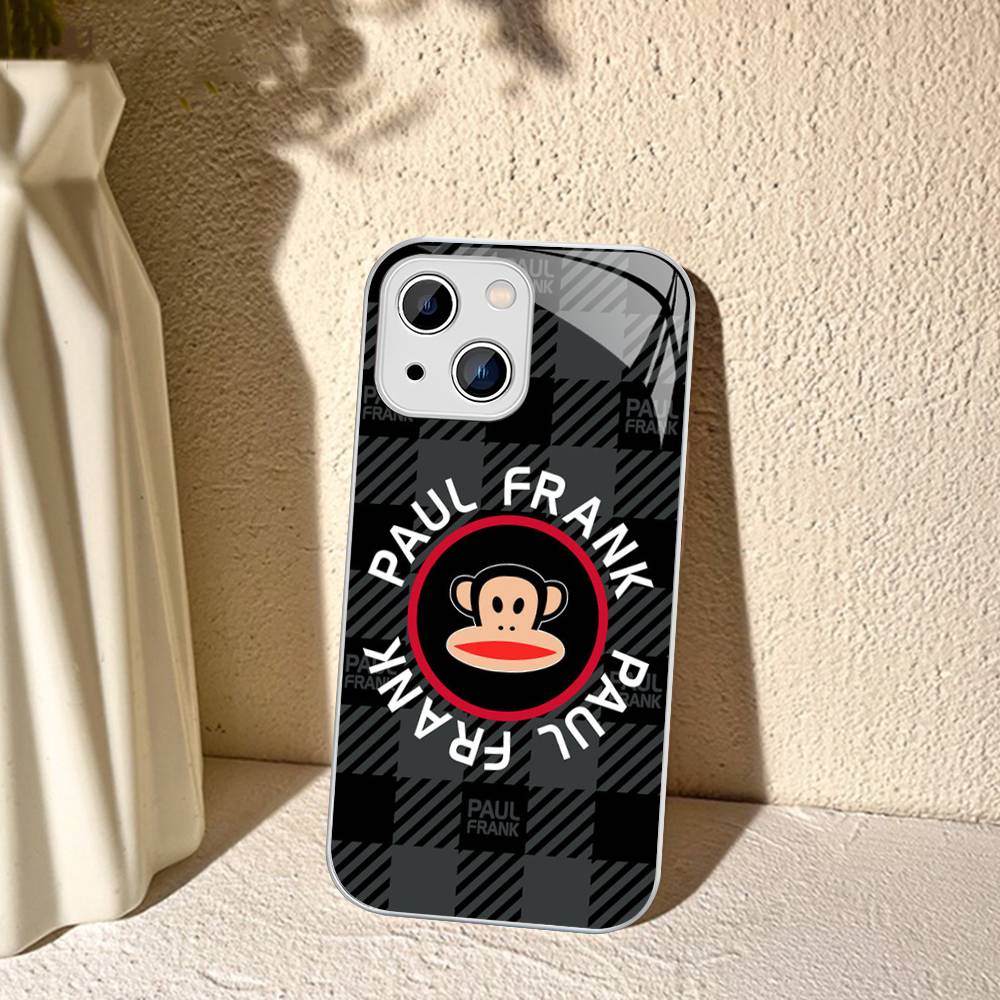 Famous Luxurious P-Paul F-Frank For IPhone 14 13 12 Mini 11 Pro XS Max X XR 14 Plus Tempered Glass Cover