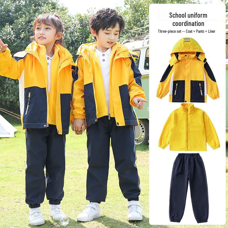 3-in-1 Kapuzenjacke Herbst/Winter 2021: Schuluniformen für Kindergarten, Grundschule & Sekundarstufe im Campus-Stil