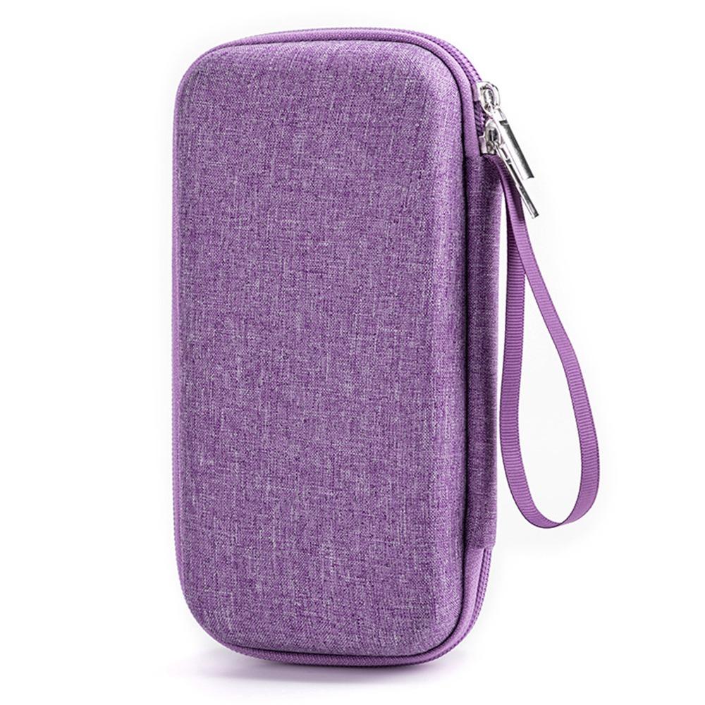 

Shockproof Insulin Cooling Bag Dust-proof Essential Oil Case Medicine Storage Box Pill Protector фиолетовый
