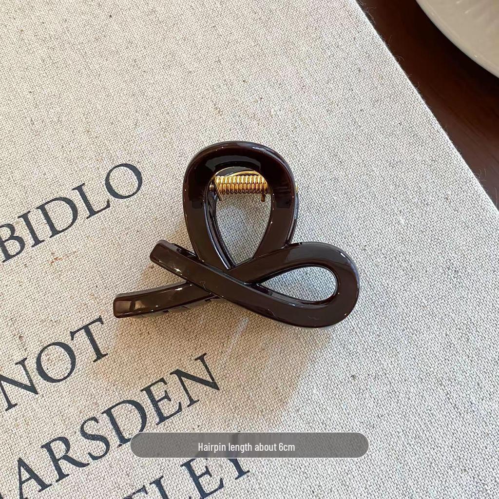 2025 Elegant Pearl Claw Clip - Medium Size, Spring/Summer Women's High-End Hairpin