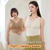 Women's Cashmere V-Neck Warm Vest with Chest Pads - German Velvet, Autumn/Winter Inner Layer