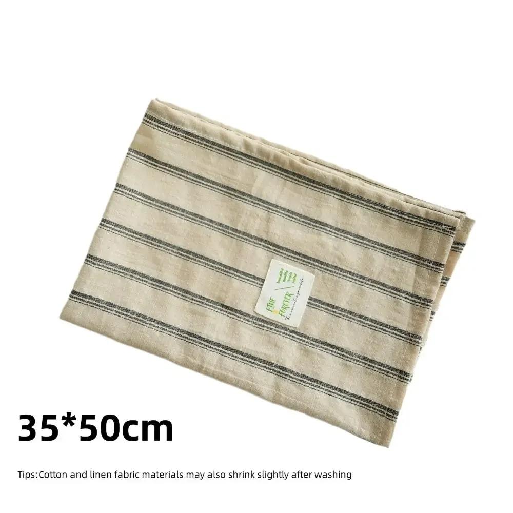 New Japanese Retro Stripe Tablecloth Placemats Food Posing Home Decoration Accessories Mat Background Cloth Insulation Pad