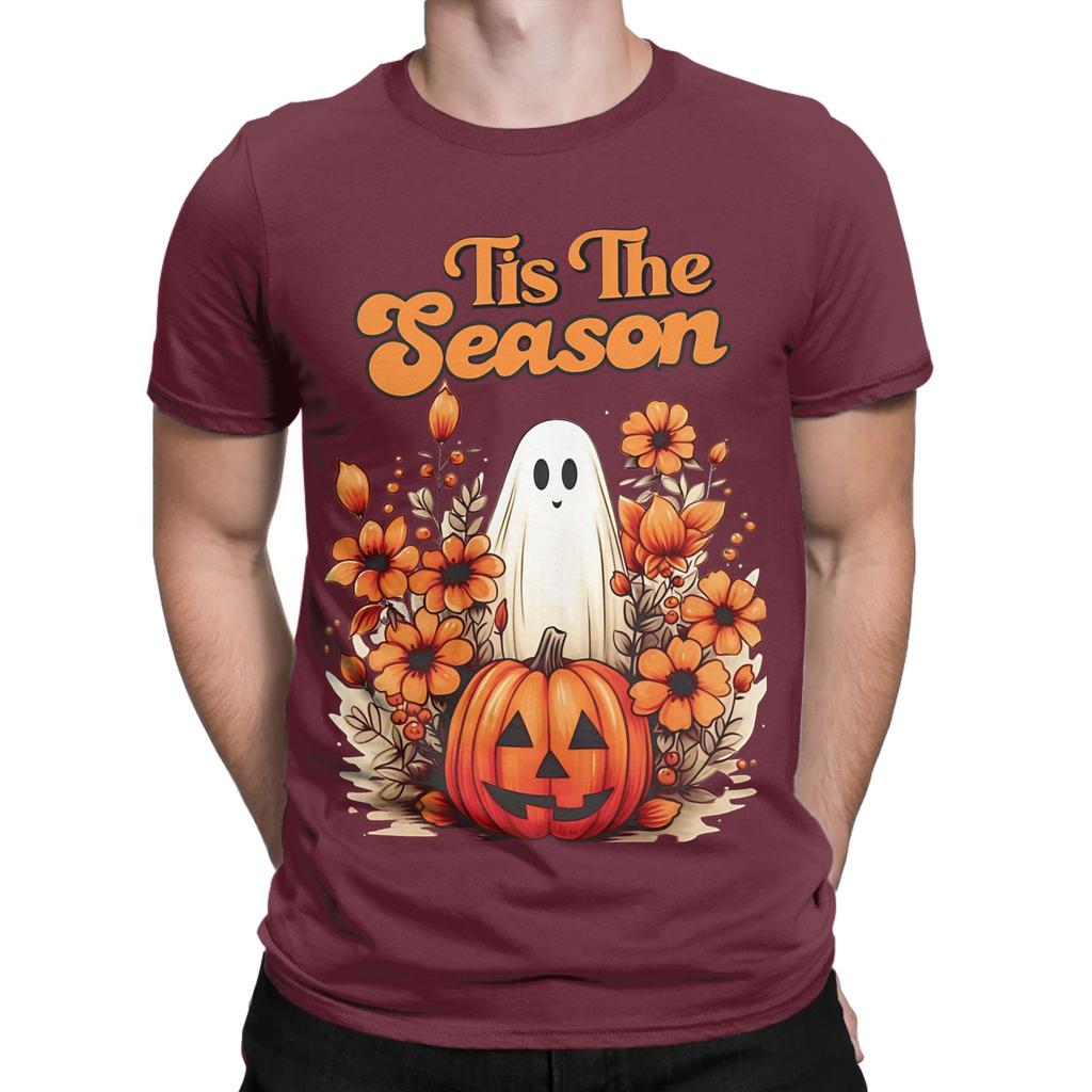 Tis The Season Autumn Halloween Classic Funny 100 Cotton Tshirt Halloween Tees Tops For Unisex