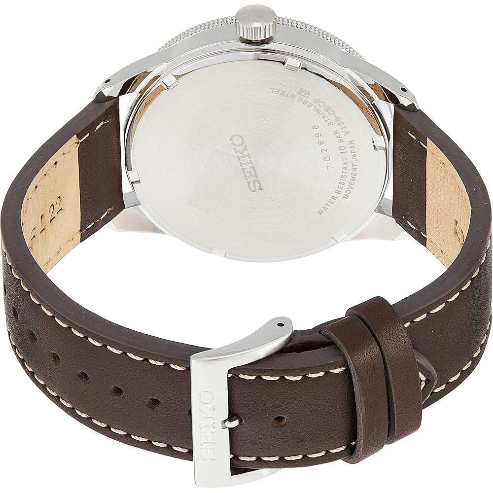 Seiko SNE473P1 Solar Quartz Men's Watch Overseas Model Stainless Steel 40mm