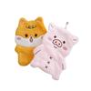 Adorable Cartoon Coral Fleece Hand Towel for Kids - Absorbent Kitchen/Bathroom Accessory
