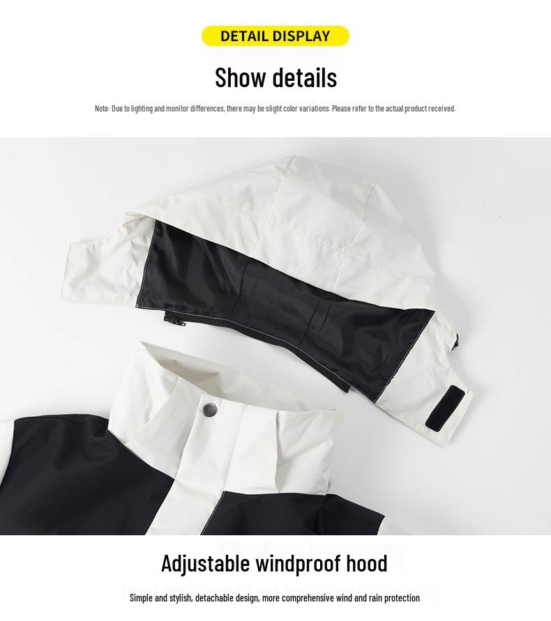 Men's Stormproof 3-in-1 Outdoor Jacket, Workwear & Mountaineering Outerwear, Custom Logo Option Available