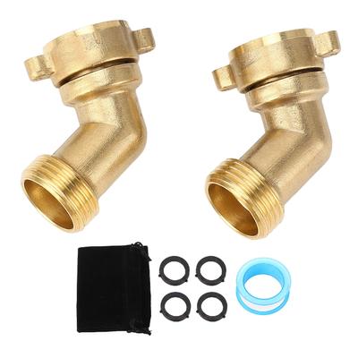 Tuyau d'eau pour camping-car Coude Gain de place Robuste Adaptateur Connecteur de tuyau d'eau potable pour camping-car Motorhome Remorque Marin