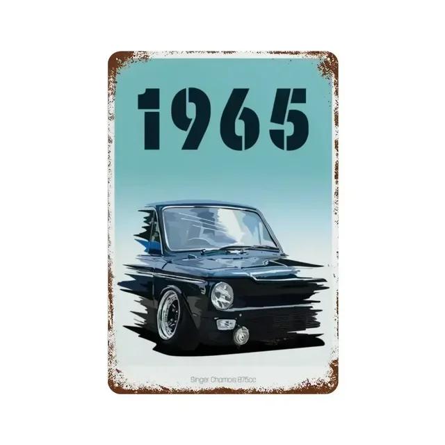 Vintage S GTI Sports Classic Car Metal Tin Sign Plaque  Retro Wall Art for Garage Man Cave Living Room Home Decor  X Inch