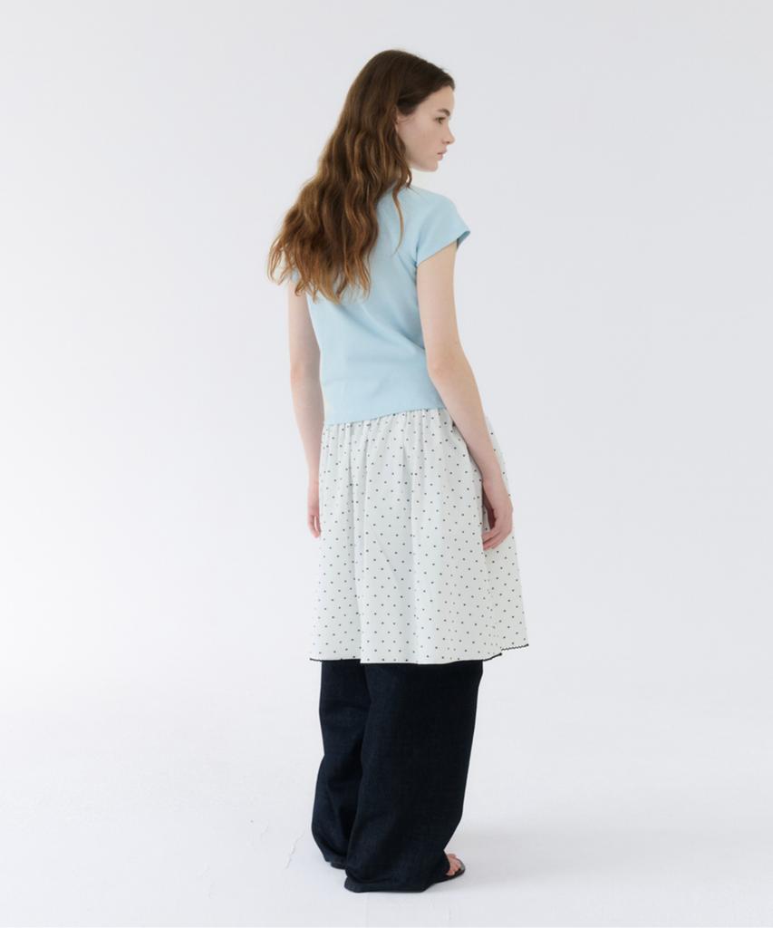 Gbh Apparel Cotton Poline Skirt / White Dot