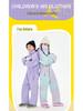 Oddivski Unisex Children's Cartoon Ski Suit - Warm, Waterproof, Windproof One-Piece for Indoor Skiing.