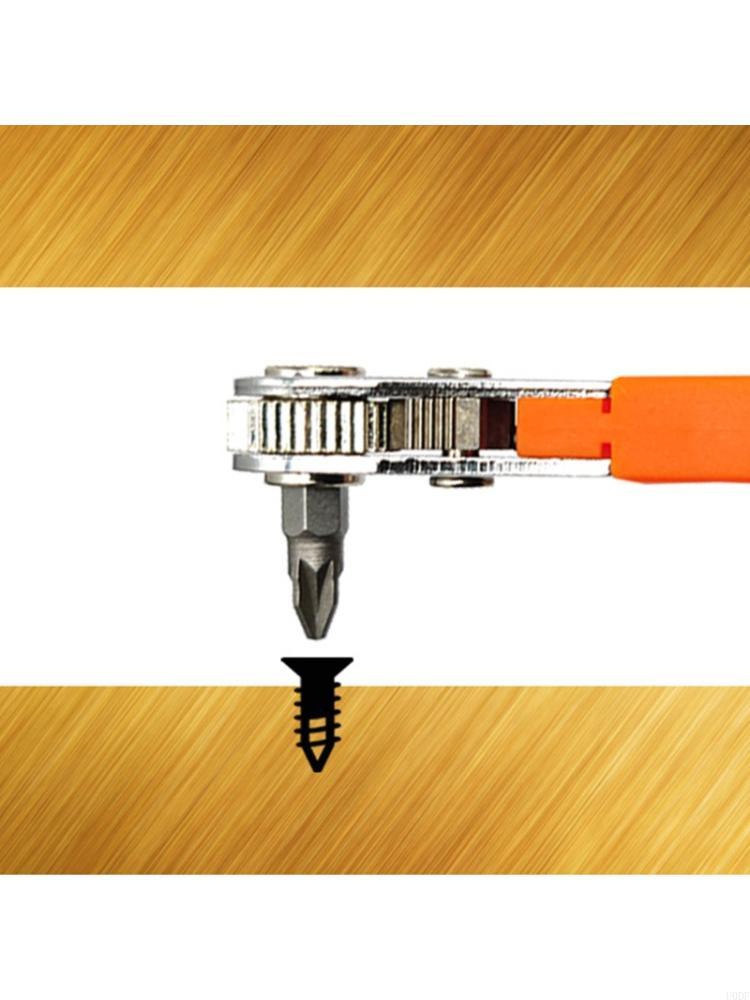 Трещоточная отвертка 36 зубьев Эргономичный дизайн с Г-образным торцевым ключом и набором бит Для прецизионной работы China Mainland