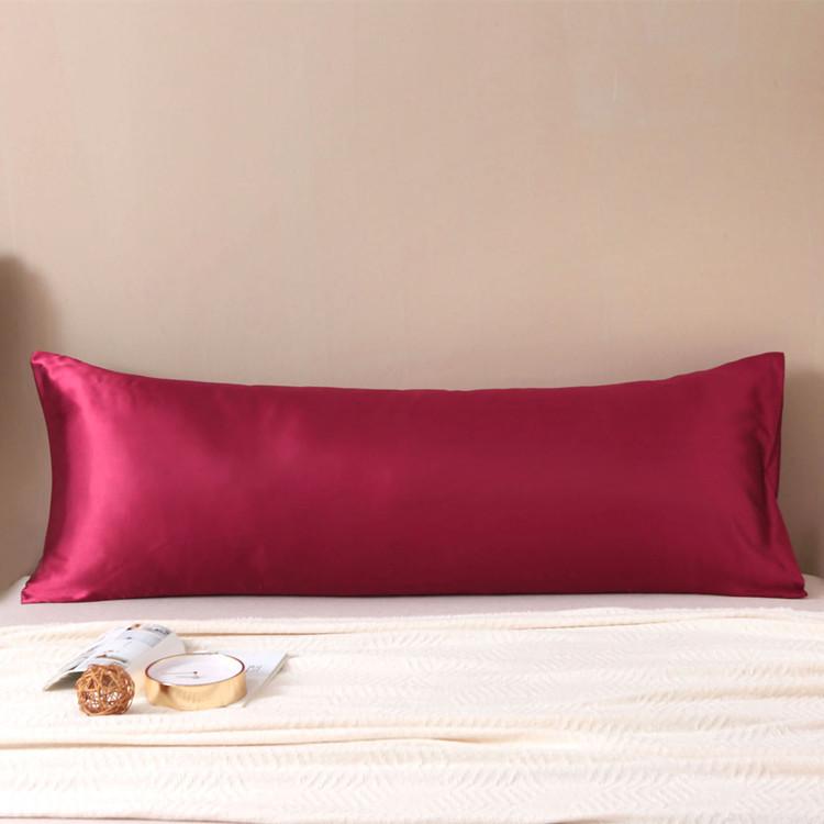 2PCS Satin Pillowcase Gifts Luxurious and Silky Throw Pillows with Envelope Closure 20x36 Inches Pillow Cover for Hair and Skin