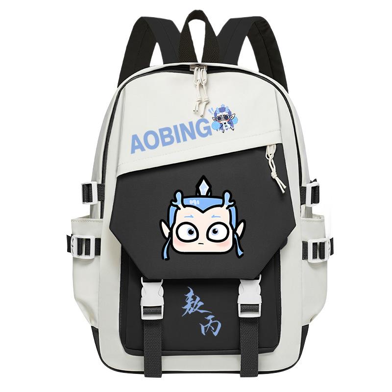 2025 High-value and large-capacity Aobing surrounding Nezha 2 printing leisure students to reduce the burden of schoolbags and backpacks
