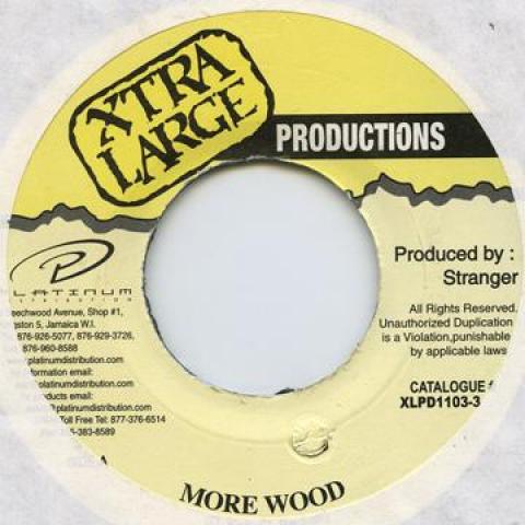 7inch Record BABY CHAM - More Wood Xtra Large 1996 Jamaica Reggae, Ska & Dub