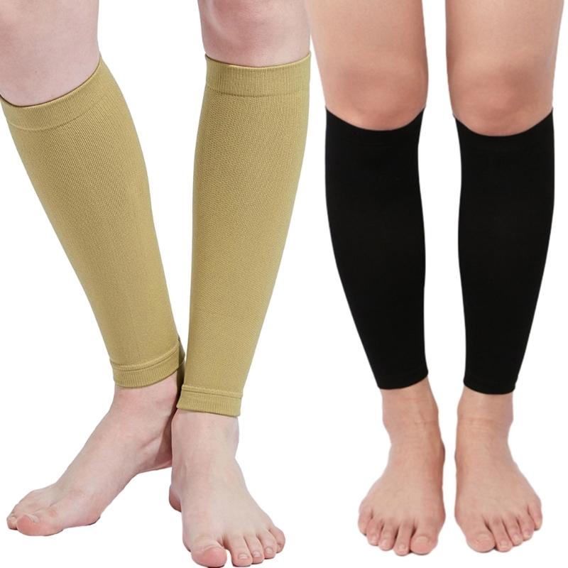 1 Pair Calf Compression Sleeve Leg Sleeve Brace for Shin Splints Pains Relief Footless Compression Socks for Football