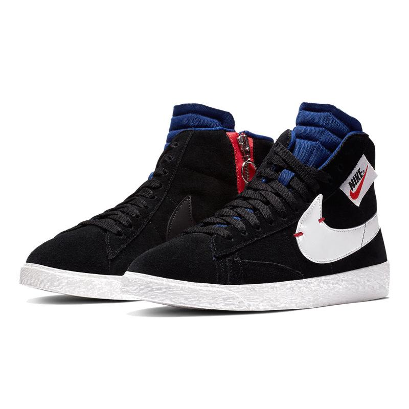 Nike Sneakers Damskie Blazer Mid Rebel XX Czarne Królewski Niebieski Buty Skateboardowe BQ4022-005
