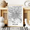 Poster Milano piano della città