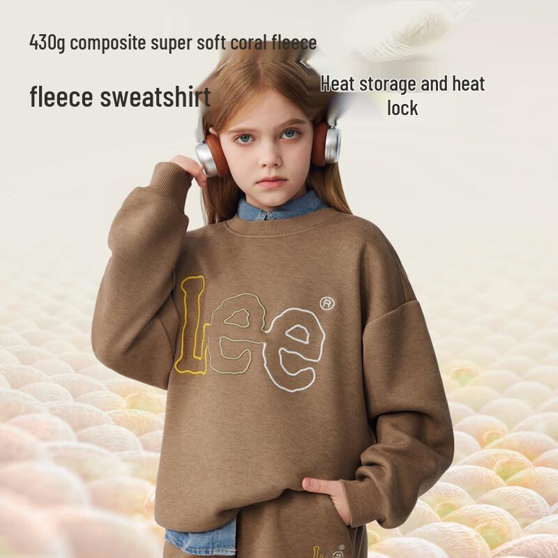 LeeKids Kids  Fleece-Lined Round Neck Sweatshirt 165