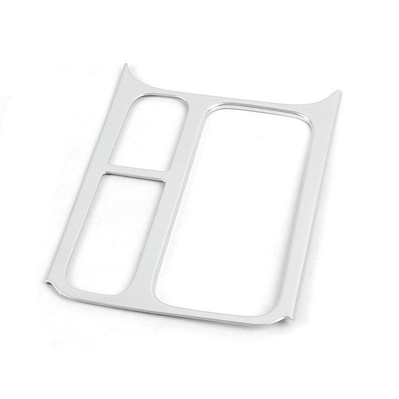 For VW Tiguan MK1 2008 - 2015 LHD Car Accessories Interior Central Control Water Cup Holder Frame Cover Sticker Trim серебряный