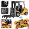 1/64 RC Forklift Toy with Lights & Sounds Remote Controlled Alloy Forklift Toy Car Model Birthday Gifts for Adults Kids Age 6+