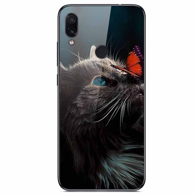 For Redmi Note 7 Cases Note7 Pro Tempered Glass Hard Back Cover For Xiaomi Redmi 7 Pro Phone Case Protective Funda Bumper Note 7
