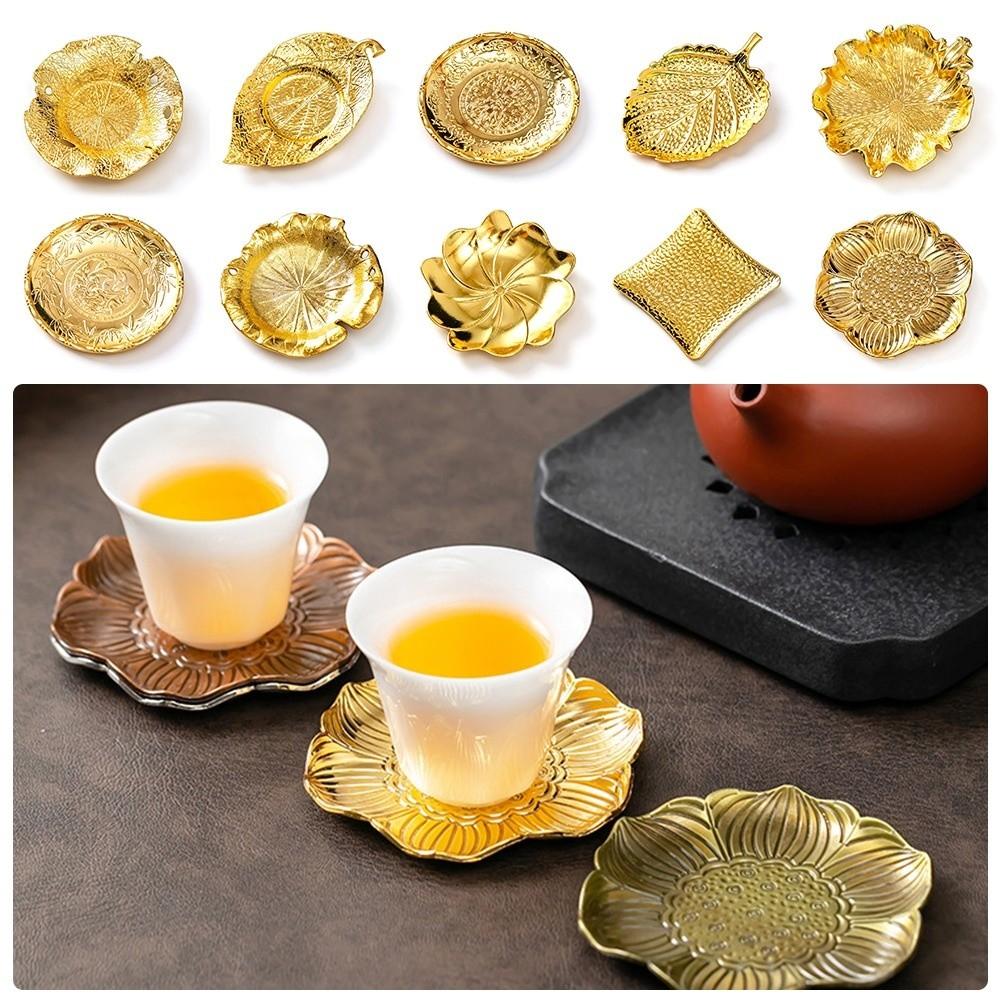 Exquisites Metall-Untersetzer Eleganter Tassenhalter Chinesischer Stil Isolierunterlage Heimdekoration