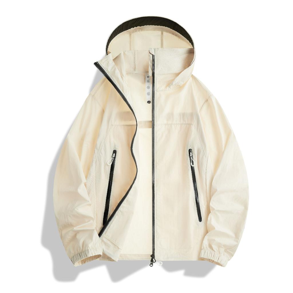 Summer new sunscreen clothing outdoor sports light and breathable men's and women's trend versatile couple hooded sunscreen clothing