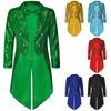 Herren Pailletten Frack Jacke Gotischer Blazer Smoking Mantel Halloween Kostüm Glitzernde Glitzer Jacke Hochzeitsfeier Bühnenkleidung