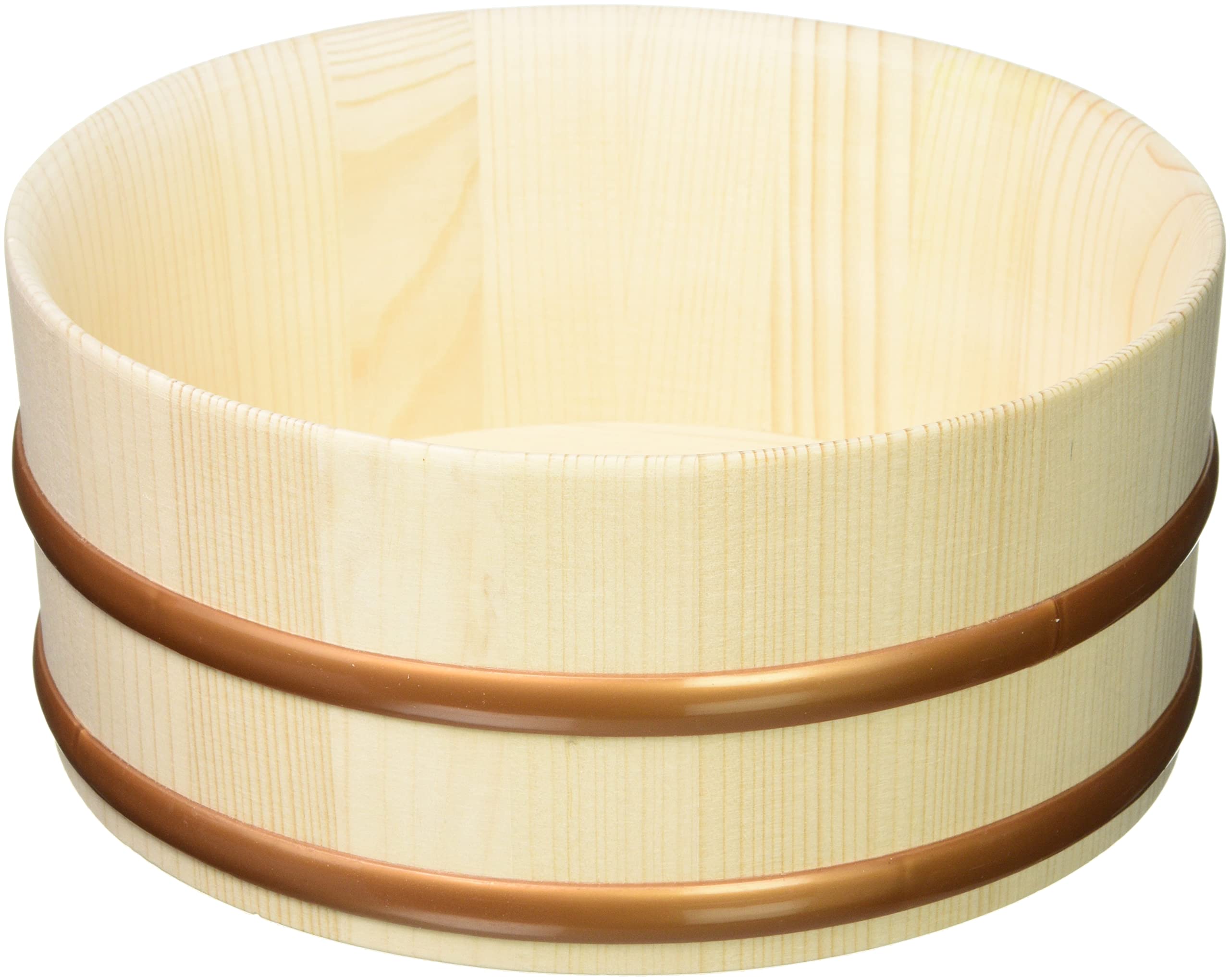 

Yamako Natural Wood Yuoke (Bathtub), Thin Mouth, 22 x 10 x 22cm, 83827