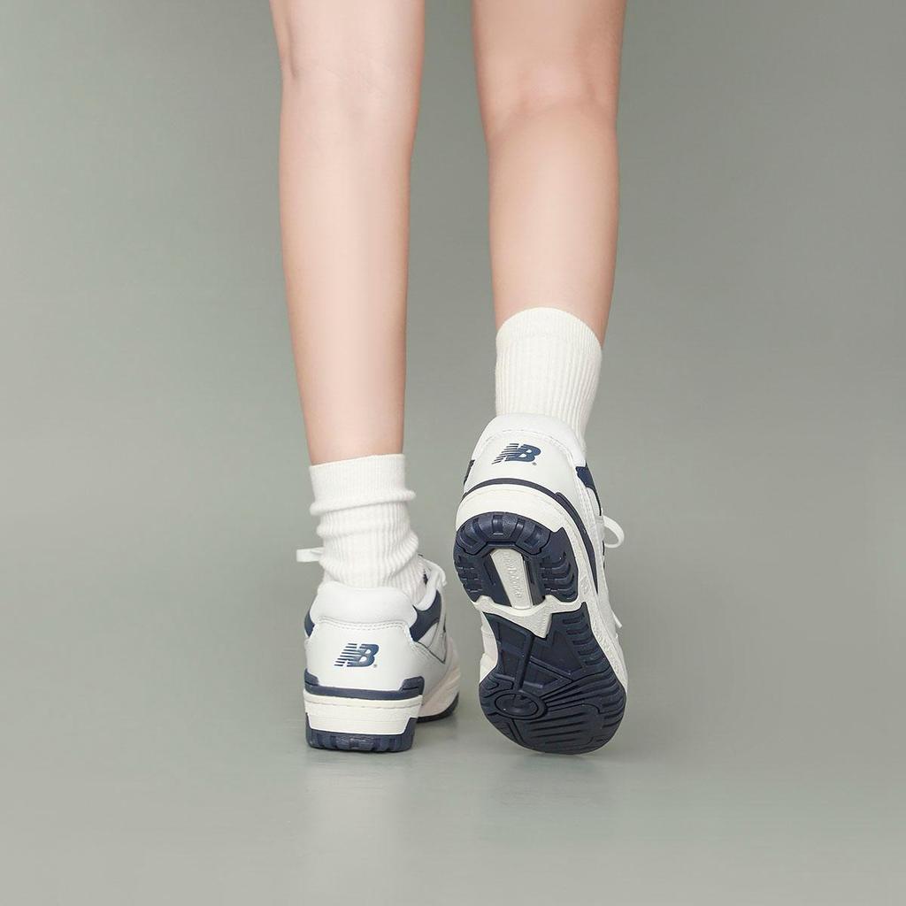 New Balance 550 'White Navy' (Unisex) White / Navy Vintage Basketball Shoes BB550WA1