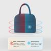 Portable Thickened Insulated  Bag Reinforced Handle Reusable Zipper Lunch Containers Bag