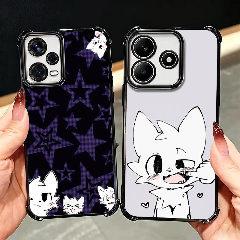 Cute B-Boykisser Catoon Plating Phone Case For Xiaomi Redmi Note 14 15 Pro Plus 13 12 11 11S 11T 10 9S 9 5G Anti-Fall Airabag Co