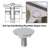 Premium ABS Sink Hole Cover Featuring Silver Coating Resistant to Stain and Impact for Long Terms Use in Kitchen Sinks