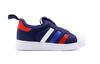 adidas Originals Superstar 360 I Comfortable Abrasion Resistant Low Top Skateboard Shoes Blue Infant And Toddler BA8043