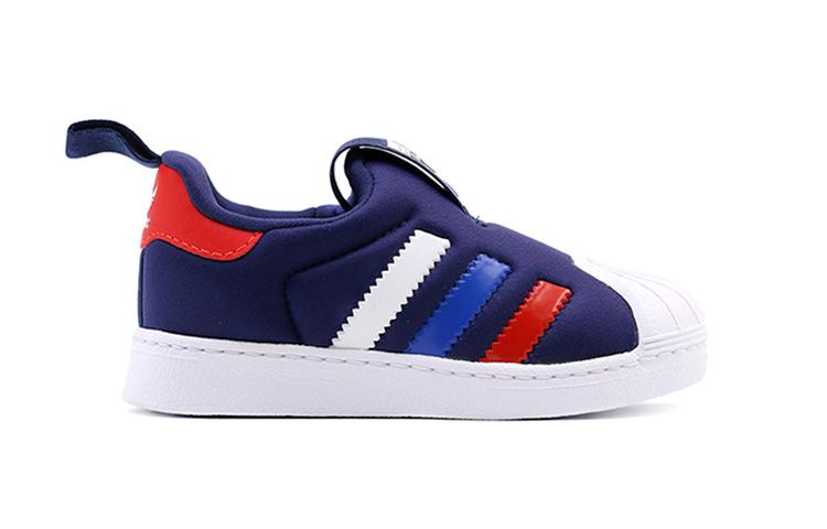 adidas Originals Superstar 360 I Comfortable Abrasion Resistant Low Top Skateboard Shoes Blue Infant And Toddler BA8043