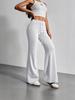 2025 Autumn European & American Women's High Waist Drawstring Flare Pants