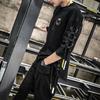 Letní Pánské tričko Šněrování Polorukáv Volný Hip Hop Streetwear O Krk Měkký Prodyšný Jednobarevný Pulovr Středně délka Ležérní Denní Top